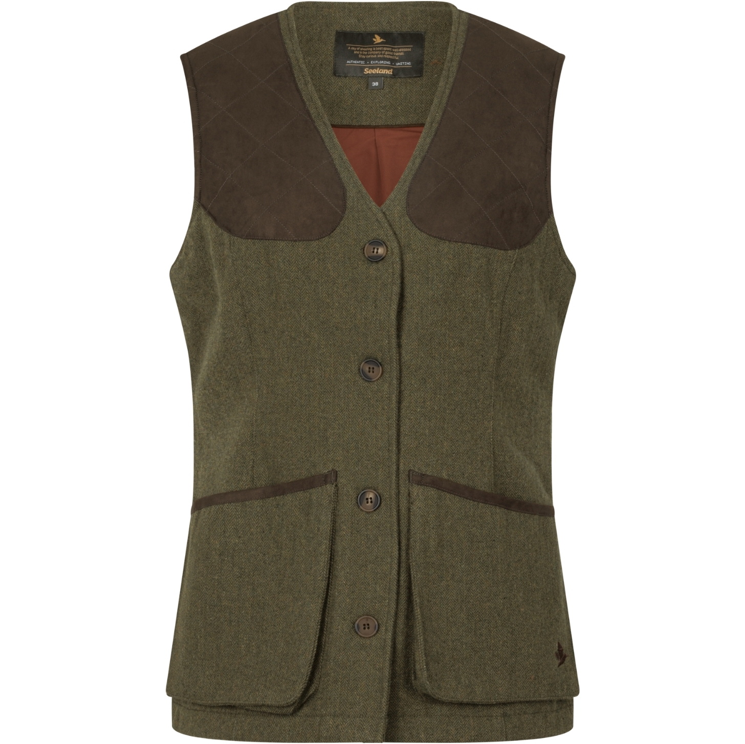 2026 Seeland Womens Hillside Harriet Waistcoat 40287 - Moss Green